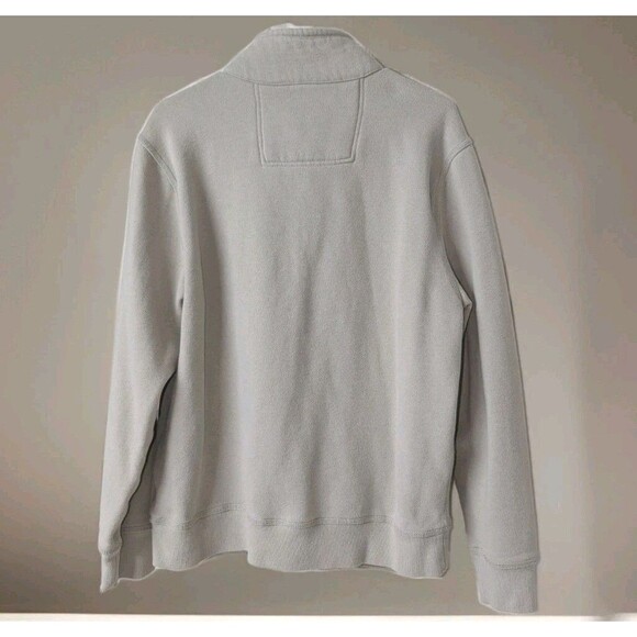 G.H. Bass Sweater Henley Tan Pullover Fleece Men's Size Large - Picture 2 of 6